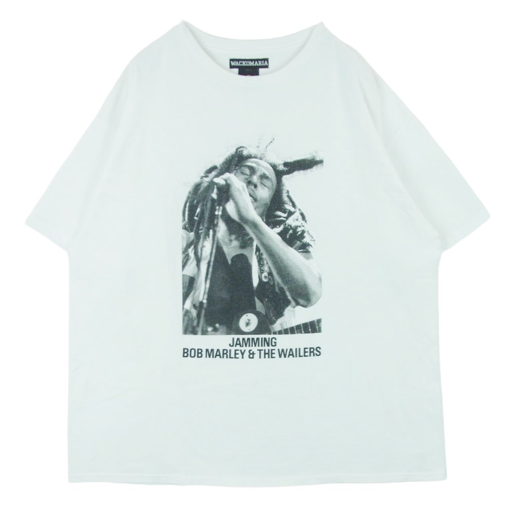 WACKO MARIA ワコマリア ONE LOVE BOB MARLEY T-SHIRT 一優しいこと シリングマーリー 半袖 ティーシャツ 綿織物 白いこと系 XXL メンズ【古着】【中古】