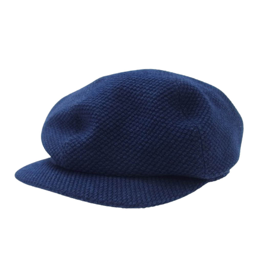 PORTER CLASSIC ポータークラシック PC KENDO CASQUETTE W/SILVER BUTTON 剣道 ケンドー キャスケット 帽子 ネイビー系 メンズ【中古】
