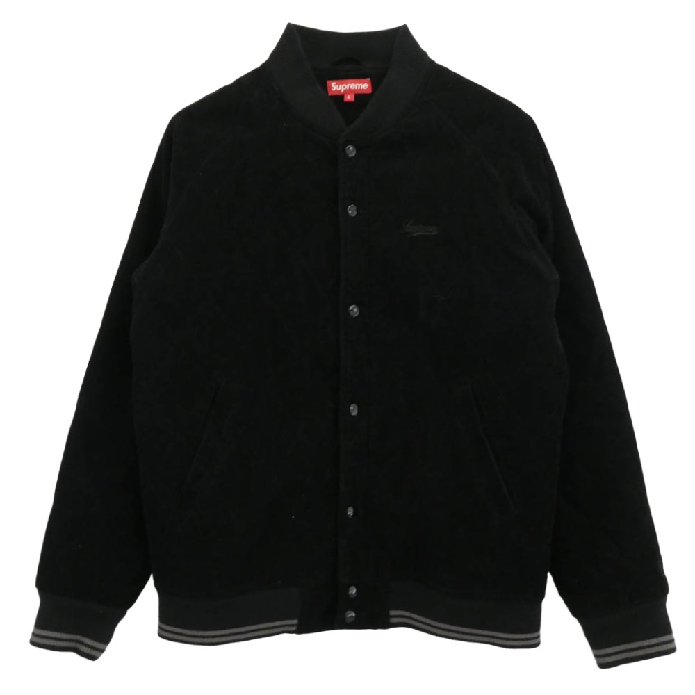 Supreme シュプリーム Corduroy Baseball Jacket コーデュロイ ベースボール ジャケット ブラック系 L メンズ【古着】【中古】|ブランド古着 ライフ店