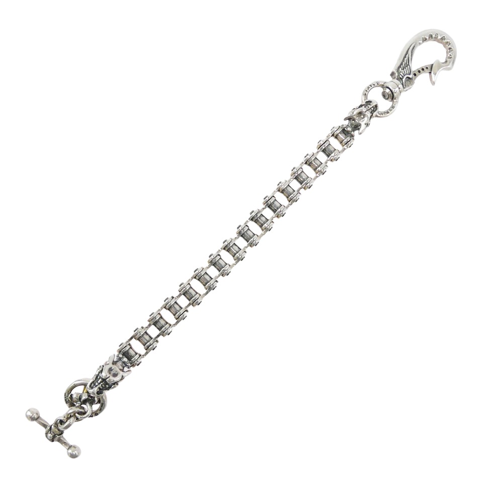 TRAVIS WALKER トラヴィスワーカー 販売証明書付属 Drive wallet chain Tバー付きドライブチェーン ウォレットチェーン シルバー系 メンズ【中古】