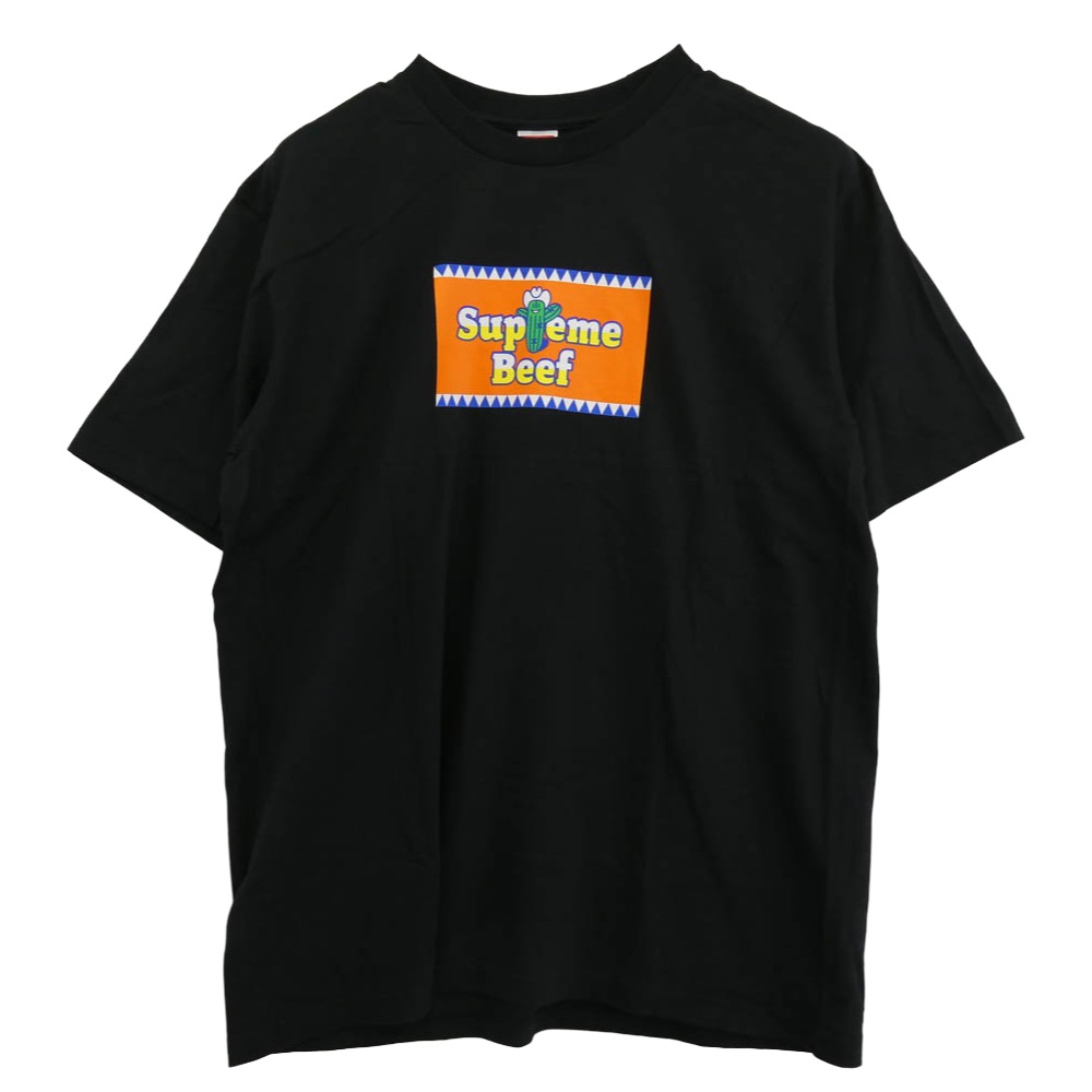 Supreme シュプリーム 25SS Western Beef ウエスタン ビーフ クルーネック 半袖 Tシャツ　ブラック ブラック系 L 【極上美品】 メンズ【古着】【中古】