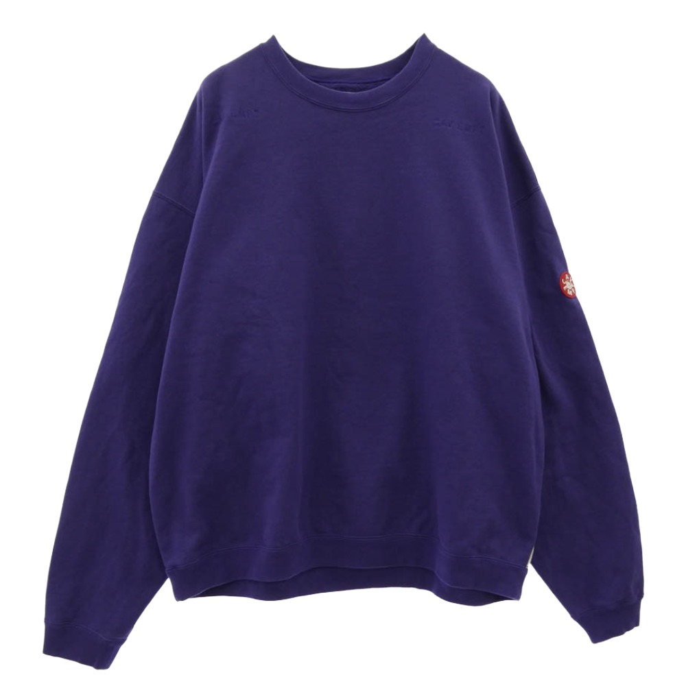 シーイー C.E Solid Loose Crew Neck 労働者の一団素っ首 流汗 パープル系 XL 【美品】 メンズ【古着】【中古】