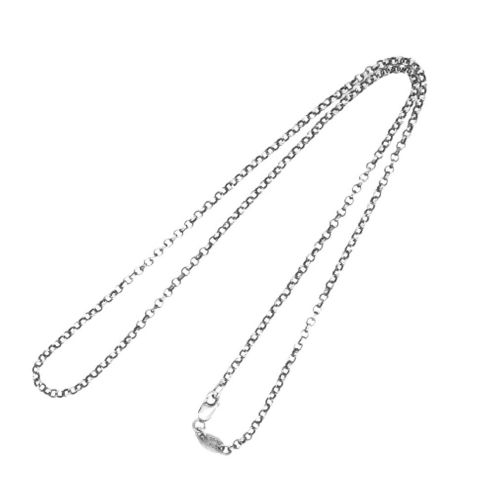 CHROME HEARTS クロムハーツ（原書無） NECKCHAIN R18 18inch 18in 渦巻形 チェーン店 首飾り しろがね色系  メンズ【中古】