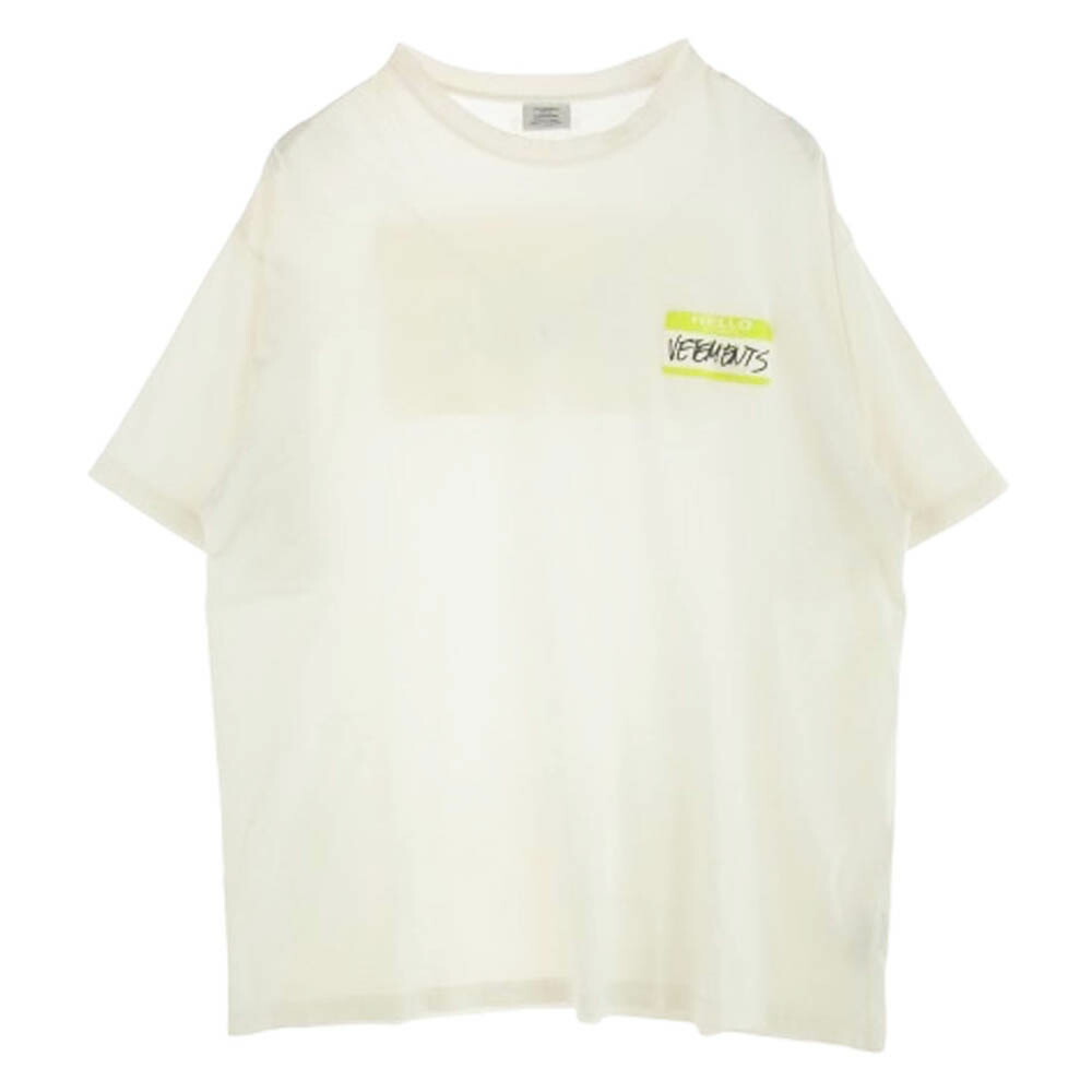 【9/10〜期間限定値下げ】VETEMENTS Tシャツ M ホワイト 8025f110030-1.jpg