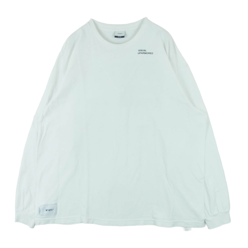 WTAPS ダブルタップス 23SS 231ATDT-LTM02S VISUAL UPARMORED LS COTTON ビジュアル アップアーマード コットン ロングスリーブ 長袖 Tシャツ カットソー ホワイト系 03 メンズ【古着】【中古】