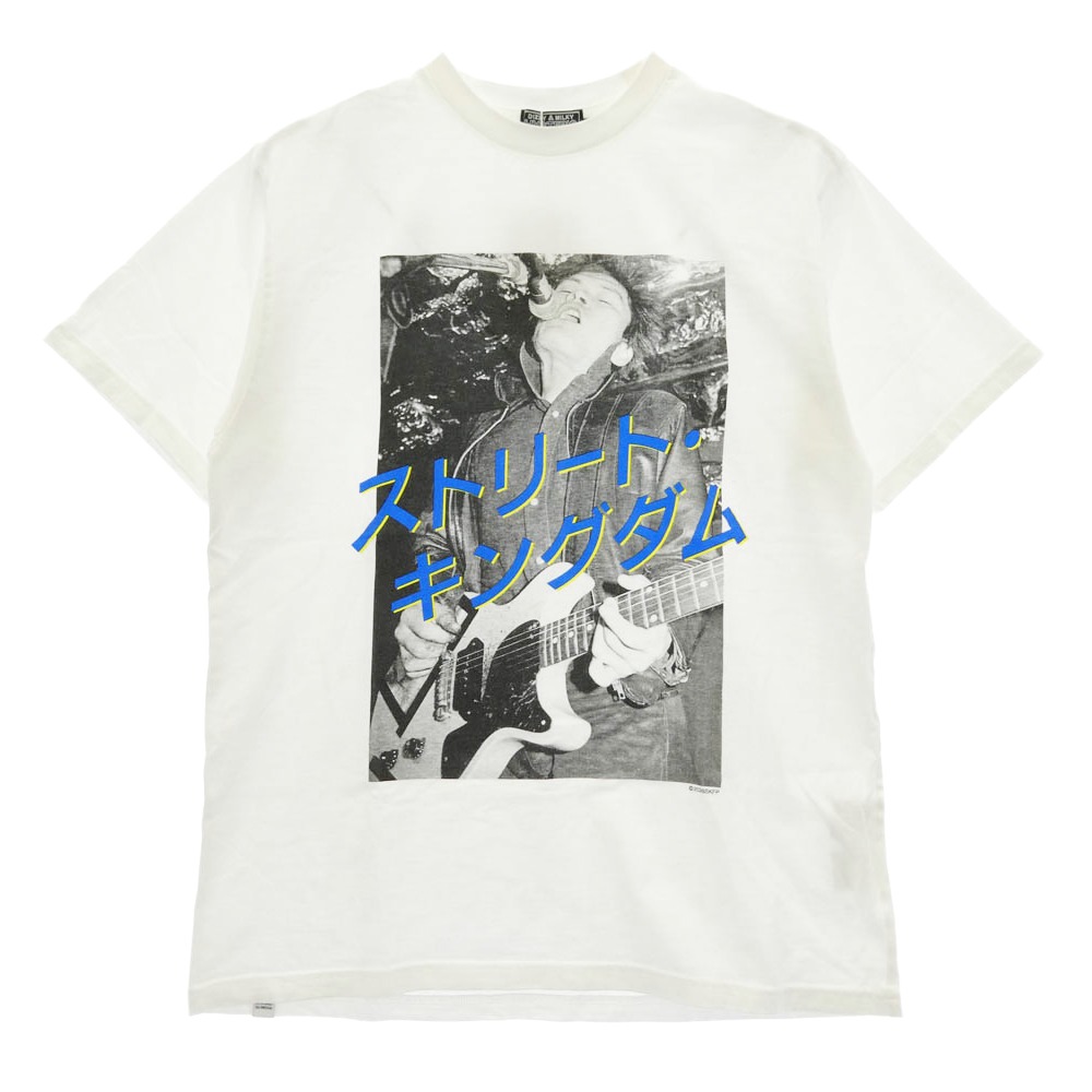 HYSTERIC GLAMOUR ヒステリックグラマー 26SS 02261CT59 表どおり・第一人者防波堤 刷り上げる 半袖 ティーシャツ 白いこと系 L 【御前上等美品】 メンズ【古着】【中古】