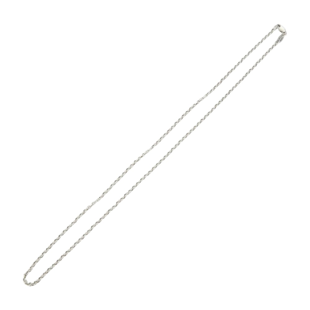 CHROME HEARTS クロムハーツ（正本無） 18inch NECKCHAIN R18 ロールチェーン 頸飾り しろがね色系  メンズ【中古】