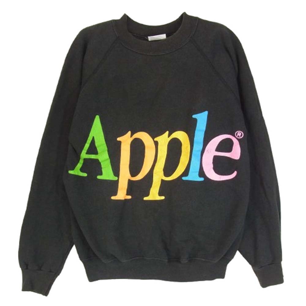 楽天市場】USA製 80s~90s APPLE Logo Sweatshirt 黒 XL アップル