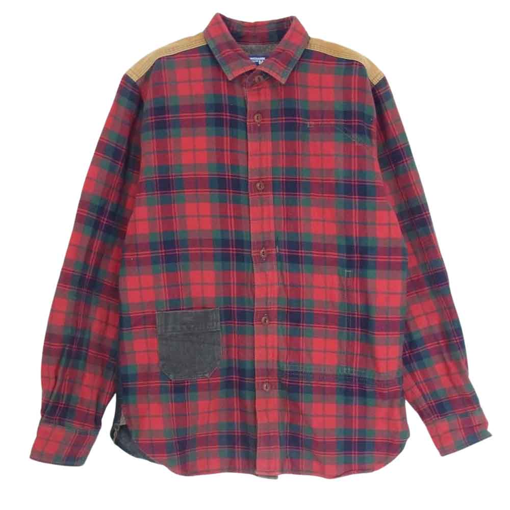 【ジュンヤワタナベマン】エルボーパッチ ウール ジャケット チェック COMME des GARCONS コムデギャルソン WJ-B025 ジュンヤワタナベ