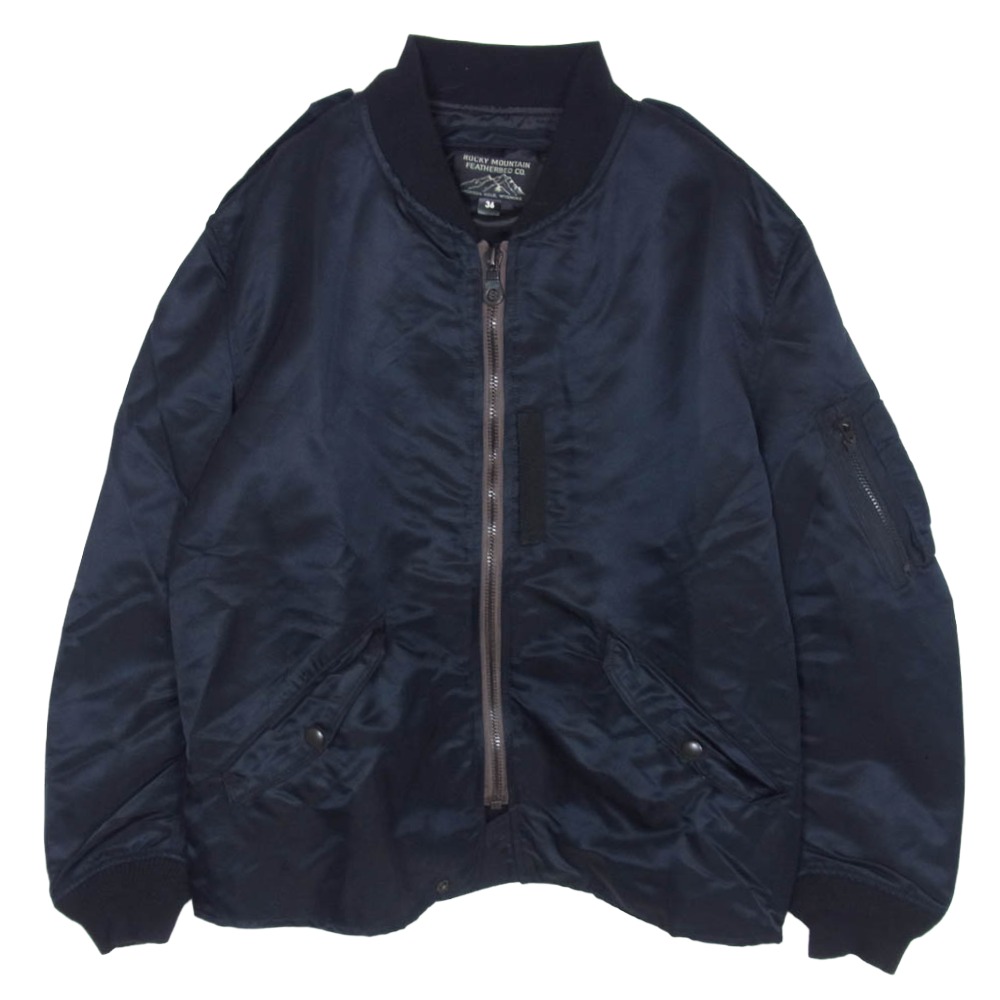 Rocky Mountain FeatherBed ロッキーマウンテンフェザーベッド 250-581-01 RMFB GRAND TETON L-2CA JACKET ボンバージャケット 上衣 黒いこと系 36  レディース【古着】【中古】
