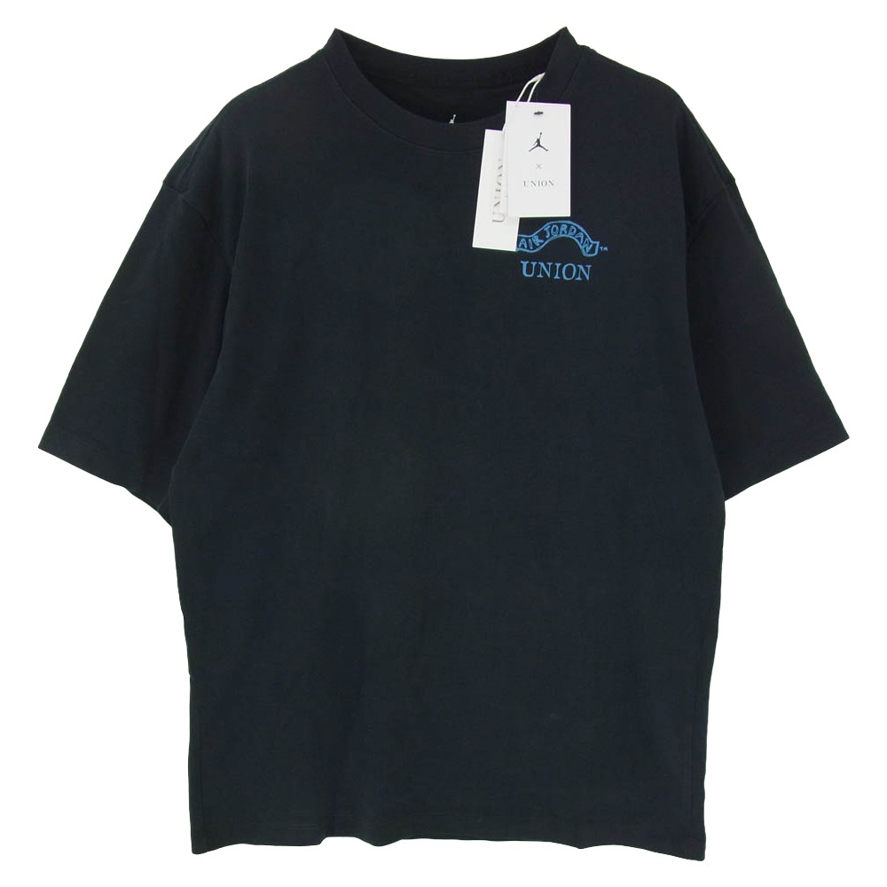 NIKE ナイキ IB5114-010 Jordan ジョーダン × UNION 単位労働組合 S/S Tee バックロゴプリント ティーシャツ 半袖カットソー 黒いこと系 M【新古品】【未当てはめる】 メンズ【古着】【中古】