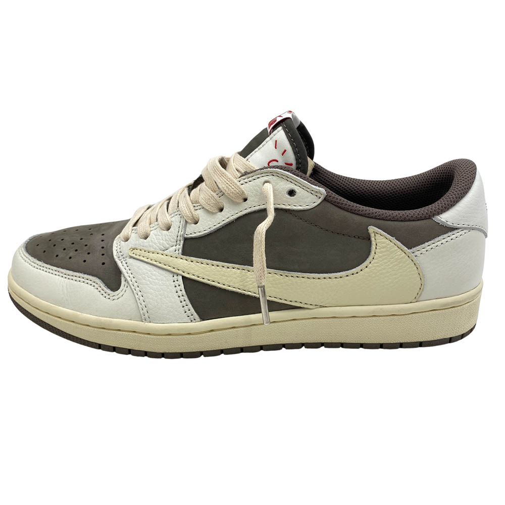 NIKE ナイキ DM7866-162 フェイクバスター鑑定済 × TRAVIS SCOTT トラヴィススコット AIR JORDAN 1 AJ1 エアジョーダン1 ローカットスニーカー リバースモカ グレー系 28cm 【新古品】【未使用】 メンズ【中古】 99,099円