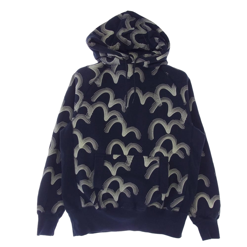 EVISU ジップフーディー Fortune Cat and Daruma Daicock Print Regular Fit Zip-Up