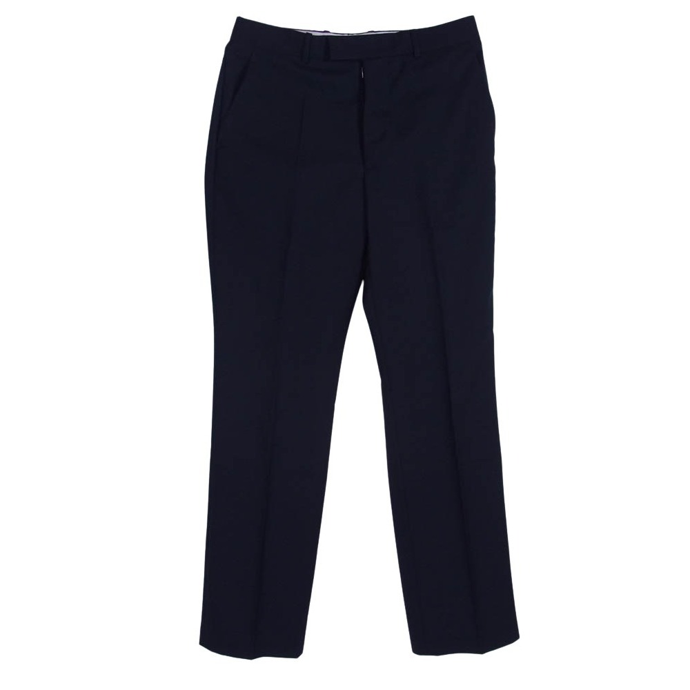 MAISON MARGIELA メゾンマルジェラ 18AW S50KA0428 14ライン ボタンフライ スラックス パンツ ネイビー系 165/68A メンズ【古着】【中古】