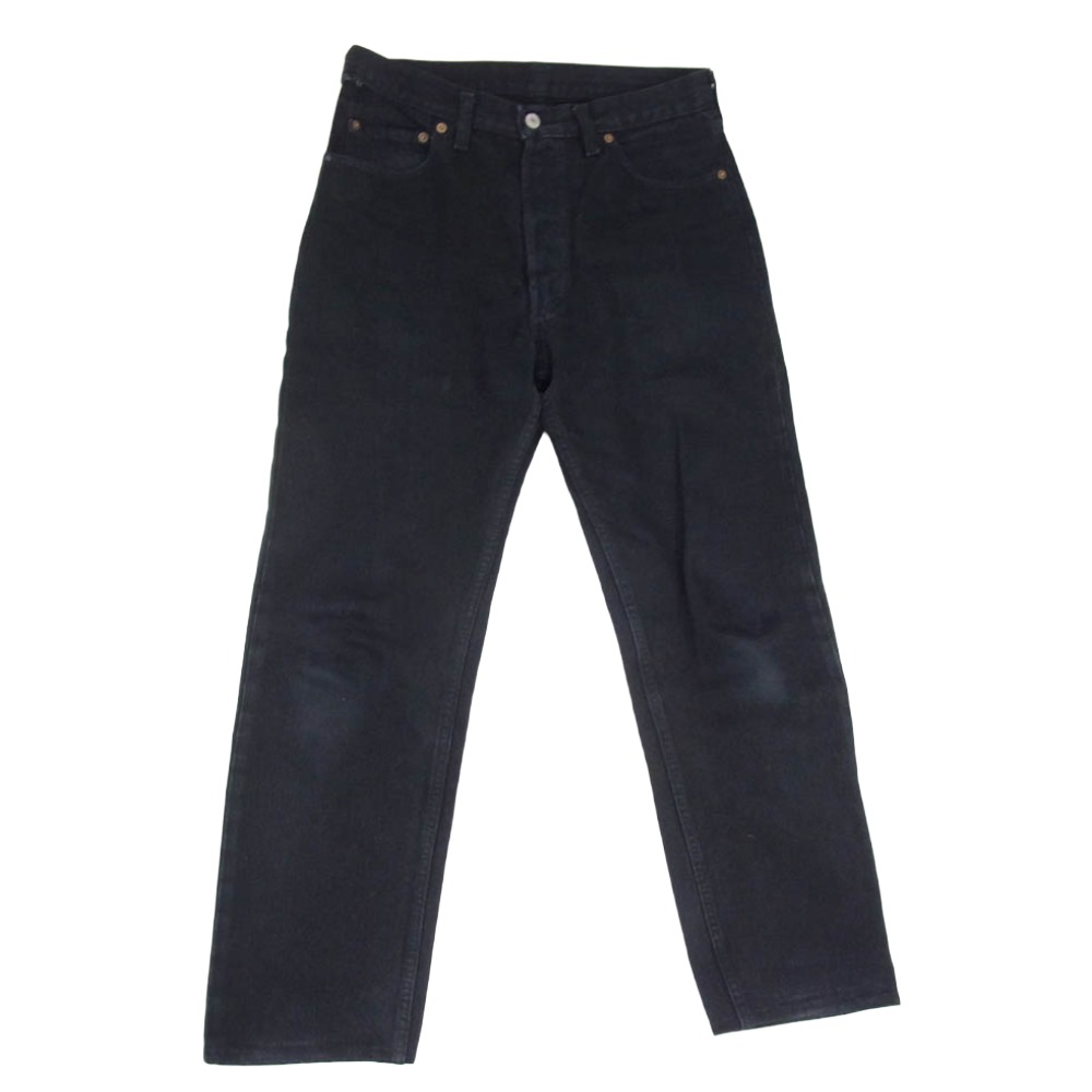 Levi's リーバイス 501-0000 ユーロリーバイス ボタン裏524刻印 ブラックデニム デニムパンツ ジーンズ ブラック系 32 メンズ【古着】【中古】