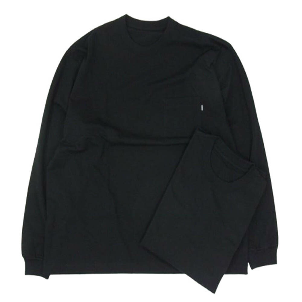 25SS ENNOY 長袖カットソー 白/黒　ポケット無 25SS ENNOY 長袖カットソー 白/黒 ポケット無