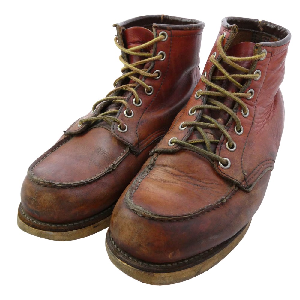 RED WING レッドウィング 875 刺しゅう羽 CLASSIC MOC アイリッシュセッター モックトゥ ブーツ 赤銅色系 US8.5E メンズ【中古】