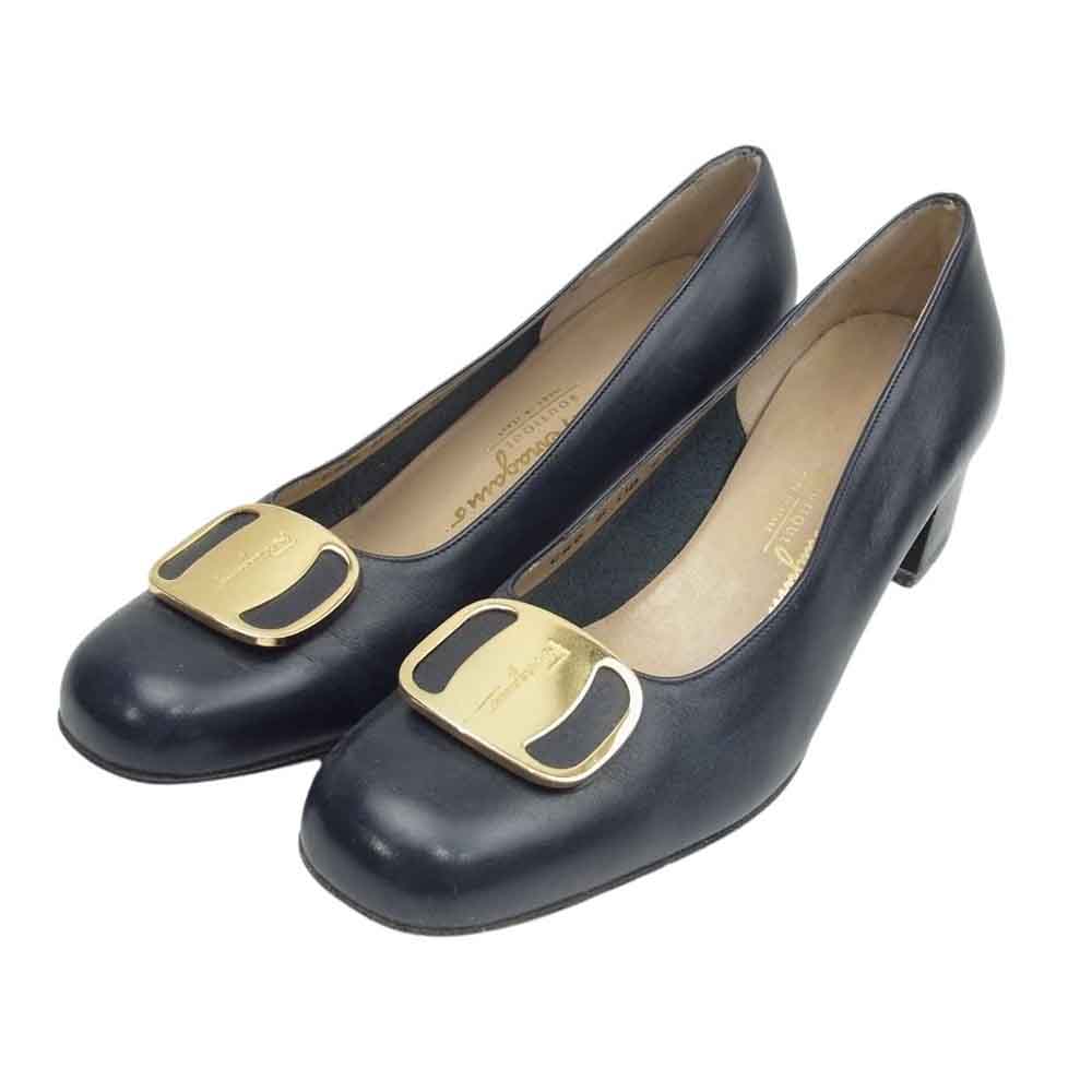 美品　サルヴァトーレフェラガモ ヴァラリボン パンプス レザー 黒 レディース 楽天市場】Salvatore Ferragamo サルヴァトーレフェラガモ