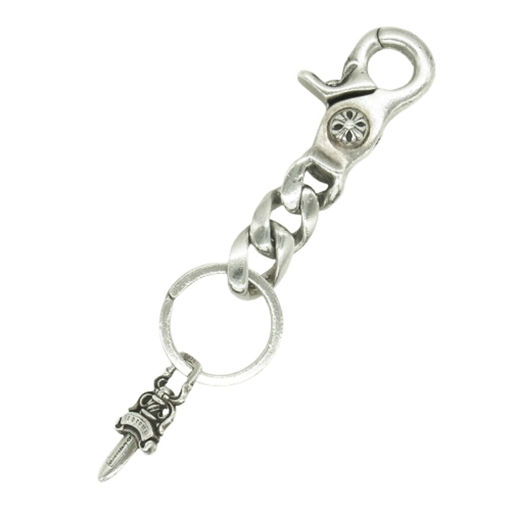 CHROME HEARTS クロムハーツ（正本無） CLP CHN CLASSIC-S 遊撃手 古典派音楽繋がり 足がかりチェーン店 ダガー しろがね色系  メンズ【中古】