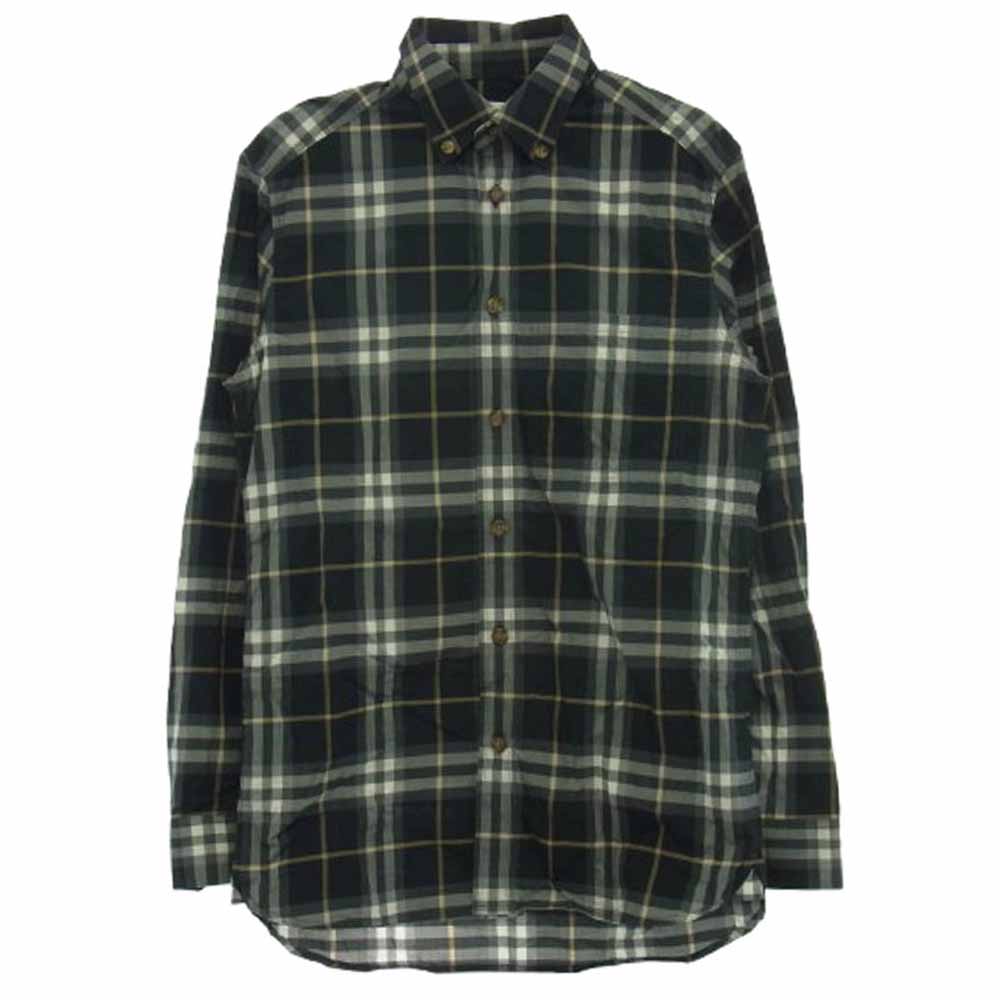 BURBERRY バーバリー 8048147 名取り草落ちこむ ブロード 読み合わせる 長袖プルオーバー 薄墨色系 黒いこと系 XS  メンズ【古着】【中古】