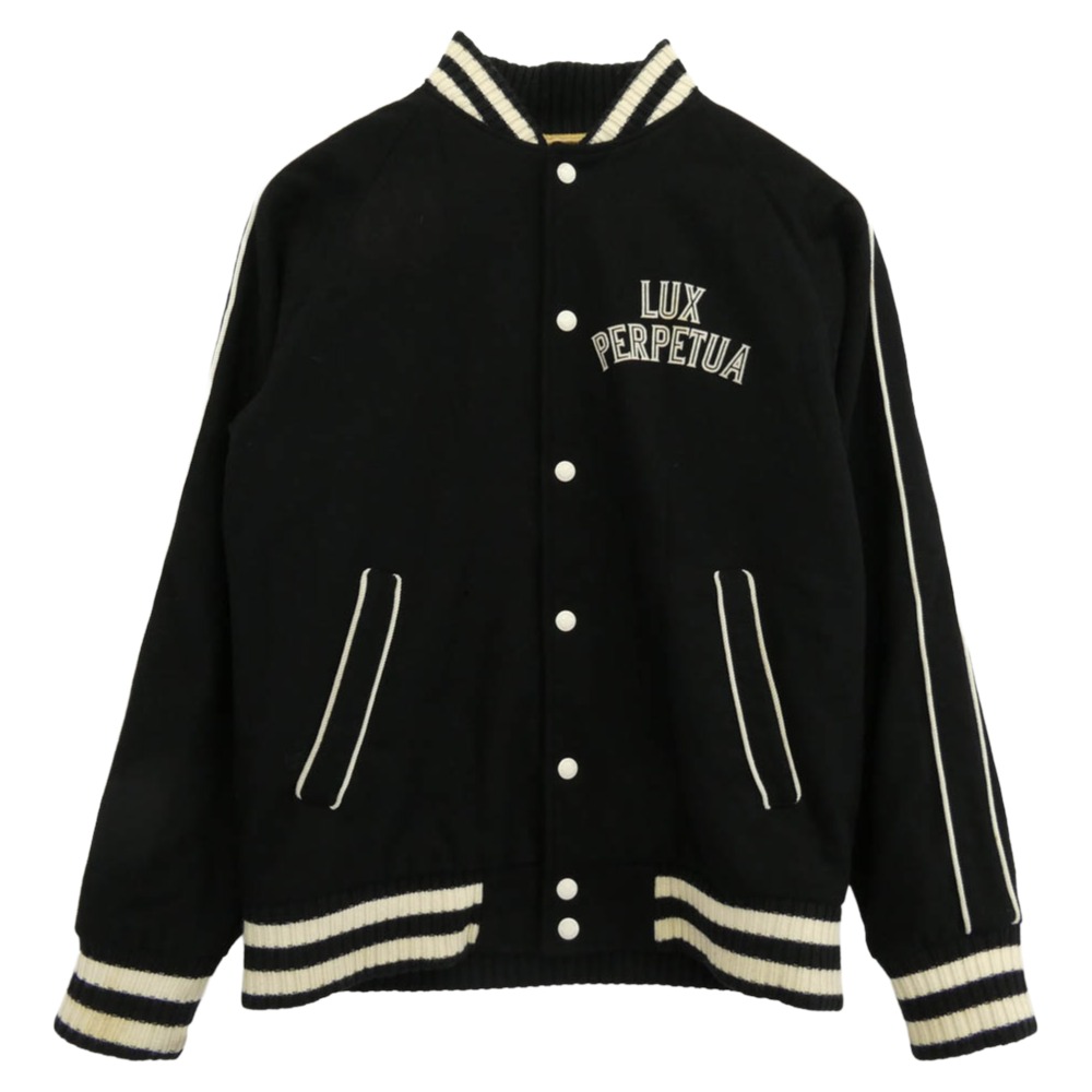 COOTIE クーティー LUX PERPETUA GLORIA ウール アワード スタジアム ジャケット XLサイズ ブラック系 XL メンズ【古着】【中古】