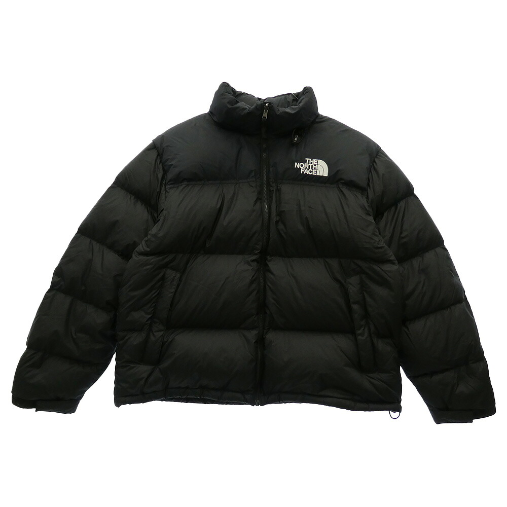 THE NORTH FACE 北の方人間の顔 NF0A3C8D Retro Nuptse Jacket レトロ ヌプシ 上衣 落ち込む上衣 黒いこと系 XL  メンズ【古着】【中古】