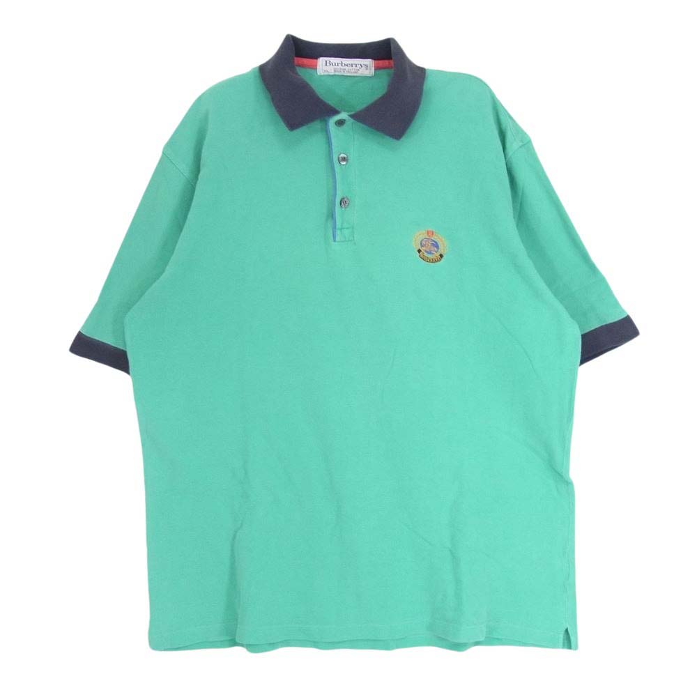 BURBERRY golf チェック柄ポロシャツ ミントグリーン BURBERRY - バーバリーズ 90s USA製 オールド ボーダー柄 半袖
