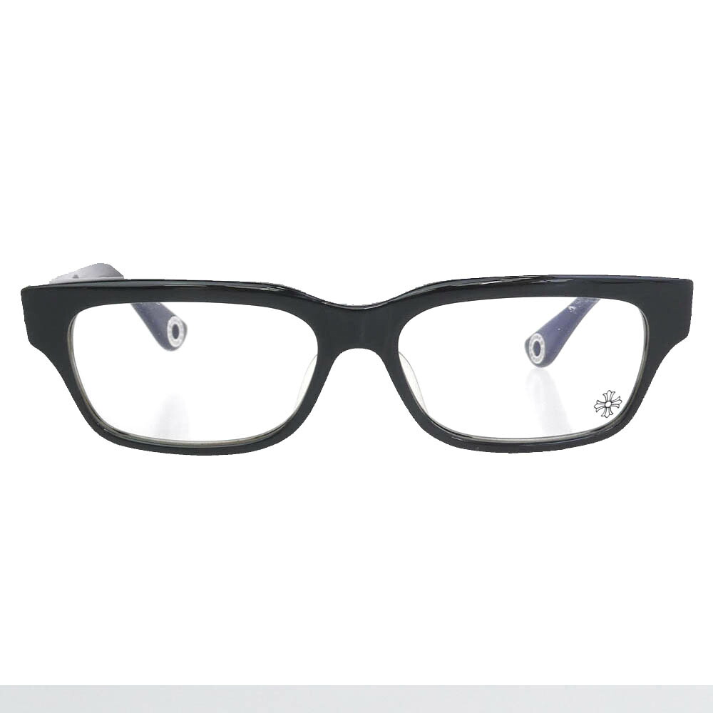 CHROME HEARTS クロムハーツ（藍本無） HEY JACK U LATE 2 ダガー 黒眼鏡 アイウェア 黒いこと系 50□16-151  メンズ【中古】
