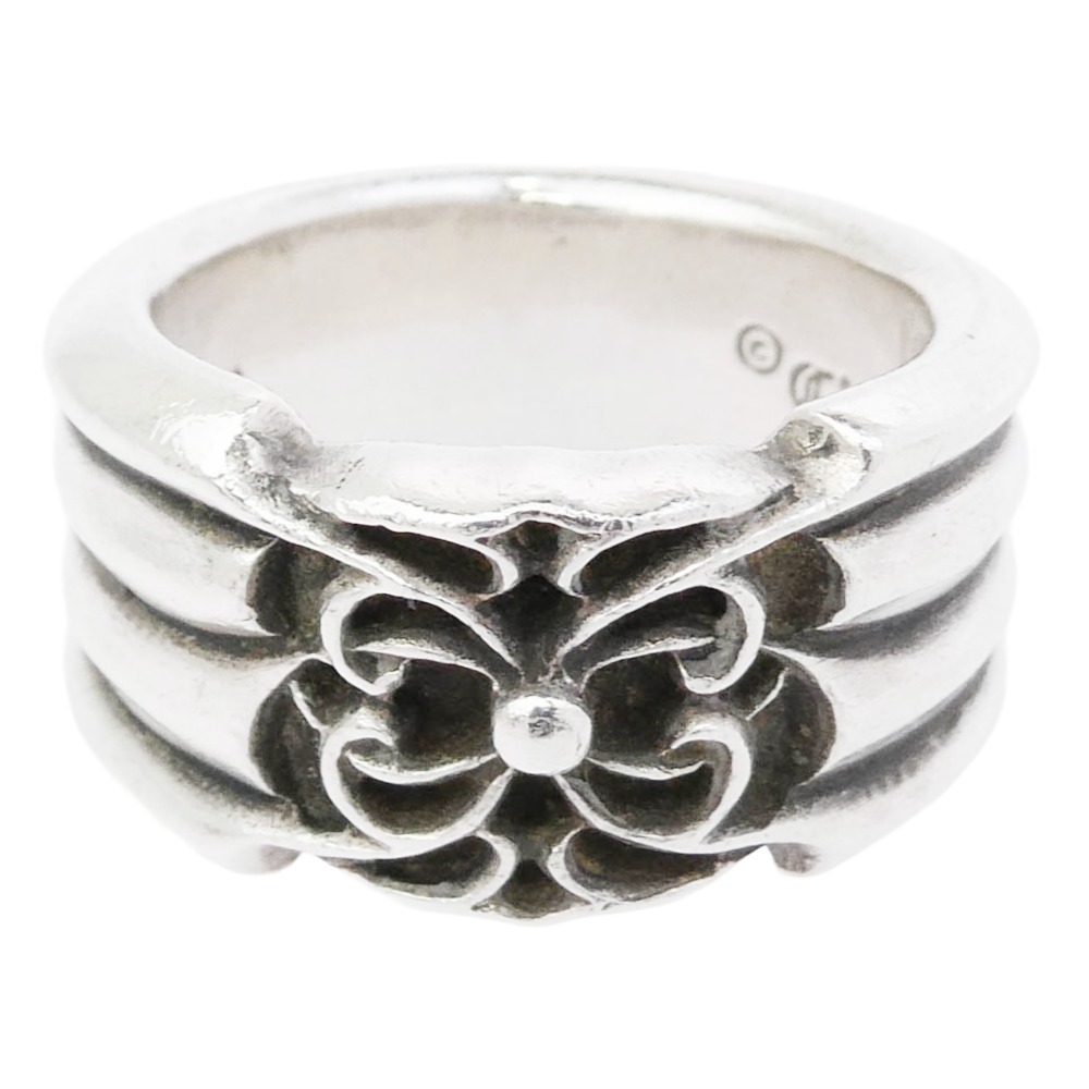 CHROME HEARTS クロムハーツ（正本無） SPIDER BAND スパイダーバンド 輪っか しろがね色系 17.5号  メンズ【中古】