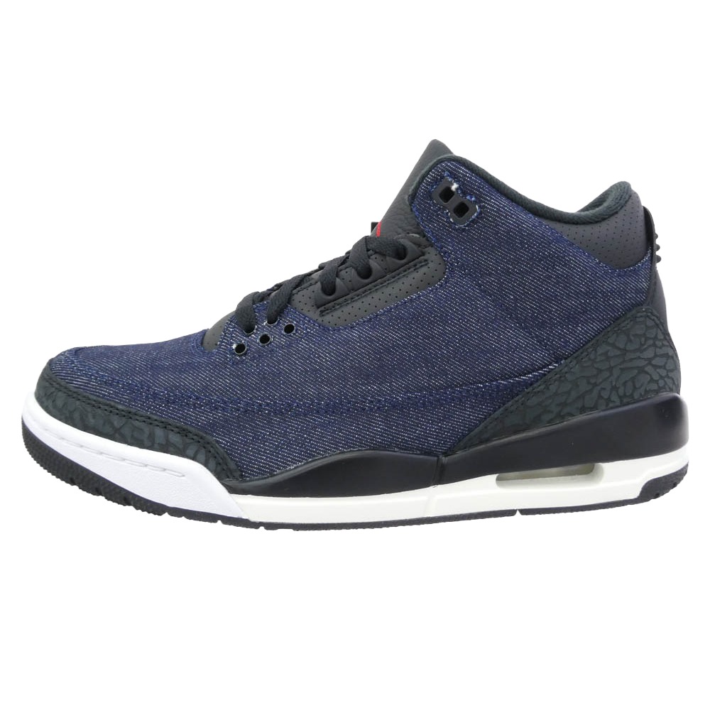 NIKE AIR JORDAN ナイキ ジョーダン IH7959-400 Air Jordan 3 Retro SP Indigo and Gym Red エアジョーダン3 レトロ SP インディゴ アンド 体育館赤いこと ご機嫌撥ねのける スニーカー インディゴブルー系 26.5珊 【新古品】【未当て嵌める】 メンズ【中古】