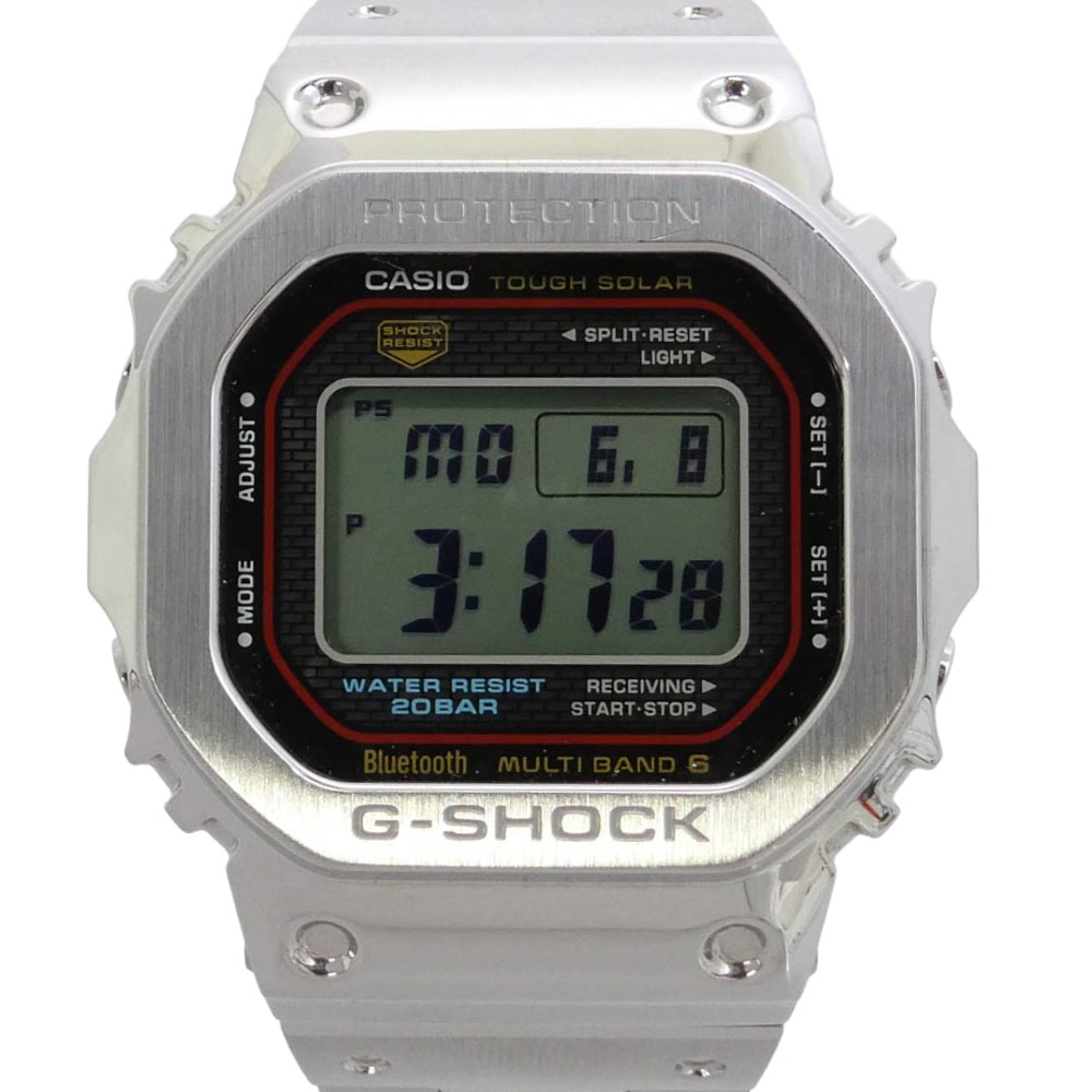 CASIO G-SHOCK カシオ ジーショック GMW-B5000D-1CJF 盛りだくさん金属元素 ステンレス鋼 ソーラー ウオッチ ディジタルウォッチ しろがね色系 メンズ【中古】