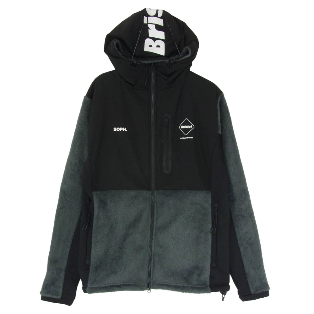 F.C.R.B. エフシーアールビー 19AW FCRB-192047 POLARTEC FLEECE HYBRID BLOUSON ポーラテック 変わり種 フリース 上衣 上衣 薄墨色系 S  メンズ【古着】【中古】