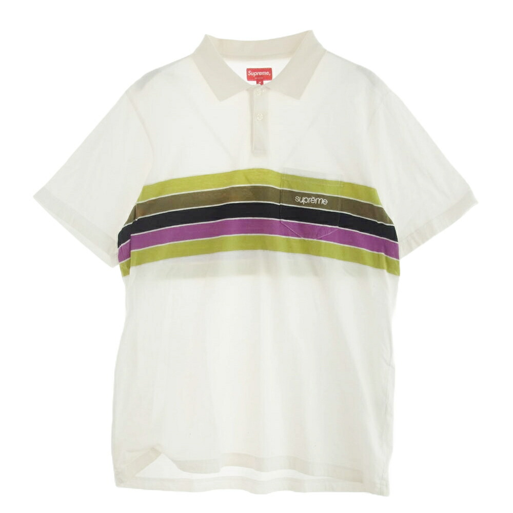 Supreme Melvins Stripe S/S Polo Mサイズ Supreme Melvins Stripe S S Polo Black Men's - SS24 - US