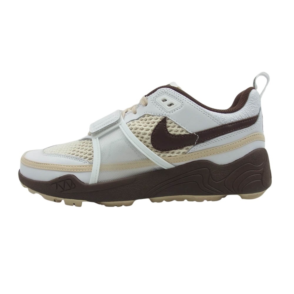 NIKE ナイキ HQ3073-100 × TRAVIS SCOTT トラヴィススコット ZOOM FIELD JAXX ズーム フィールド ジャックス スニーカー ホワイト系 ブラウン系 27cm 【新古品】【未使用】 メンズ【中古】
