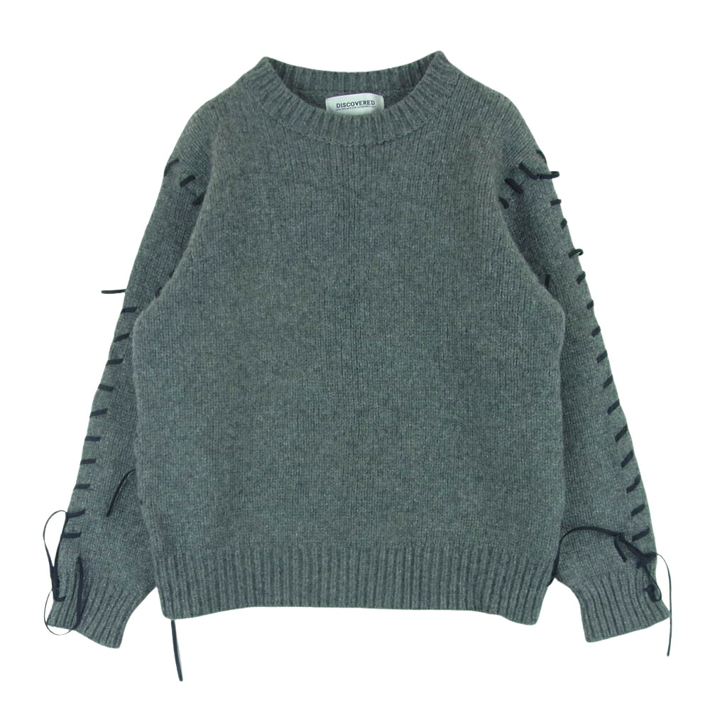 DISCOVERED ディスカバード DC-AW21-KN-04 LOOPING KNIT ルーピング ニット ビッグ シルエット セーター グレー系 1 【美品】 メンズ【古着】【中古】