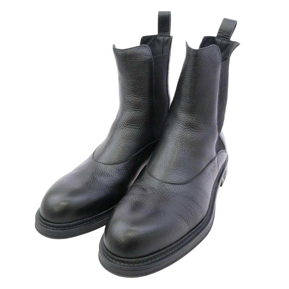 Emporio Armani エンポリオ・アルマーニ X4M389 XF583 Chelsea boots チェルシー 片方ゴア ブーツ 黒いこと系 US11  メンズ【中古】