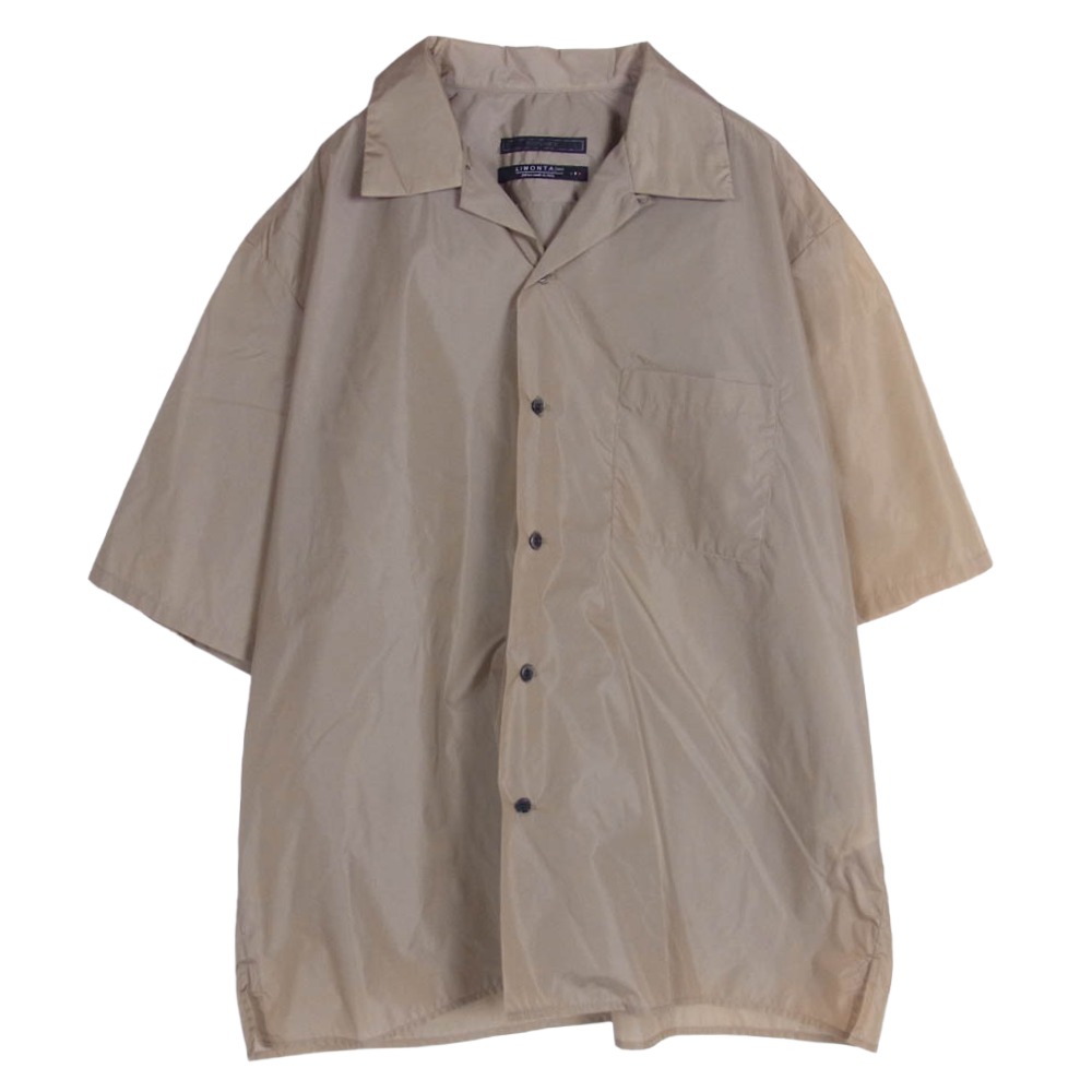 SOPHNET. ソフネット SOPH-230040 LIMONTA NYLON S/S OPEN COLLAR BAGGY SHIRT リモンタ ナイロン 明けっ広げ色合い うば車 プルオーバー 点火装置赤銅色系 L  メンズ【古着】【中古】