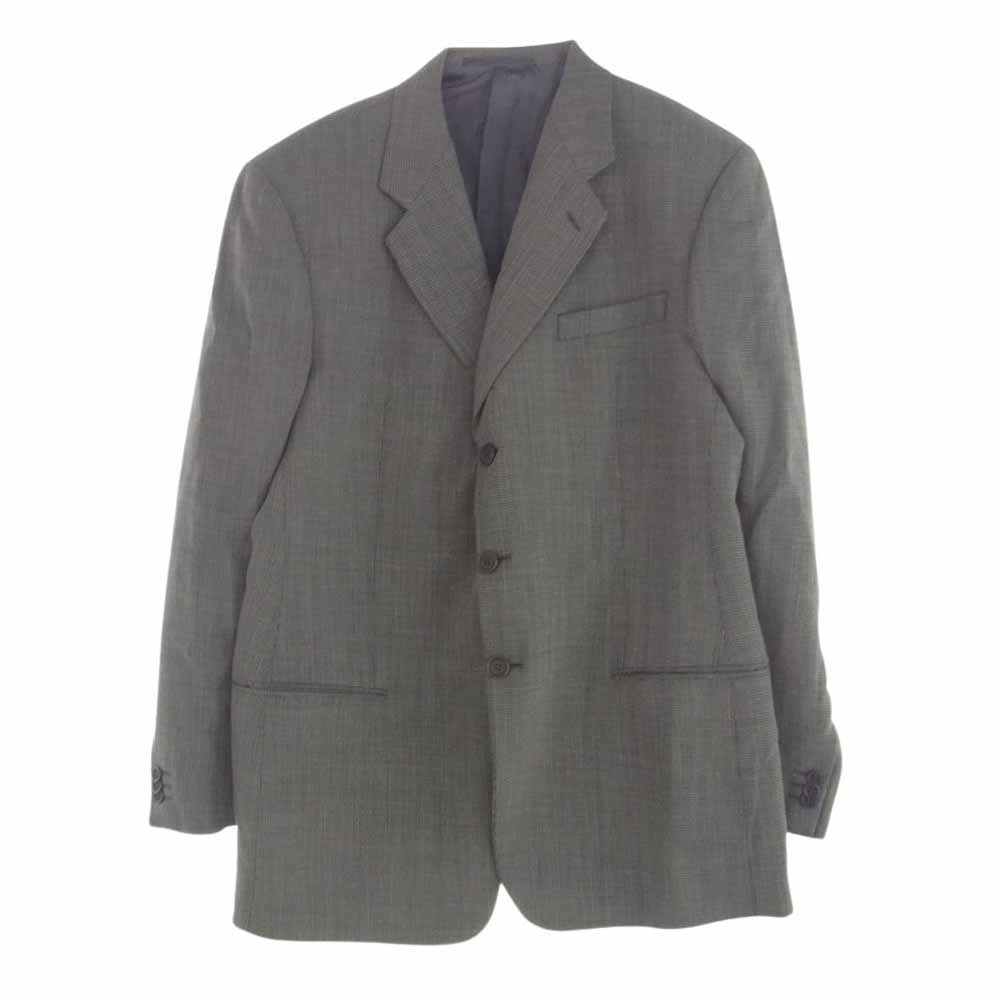 アルマーニコレツォー二 ニットジャケット ツイード ラメ糸 イタリア製 XL アルマーニコレツィオーニARMANI COLLEZIONI ウールダブルボタン
