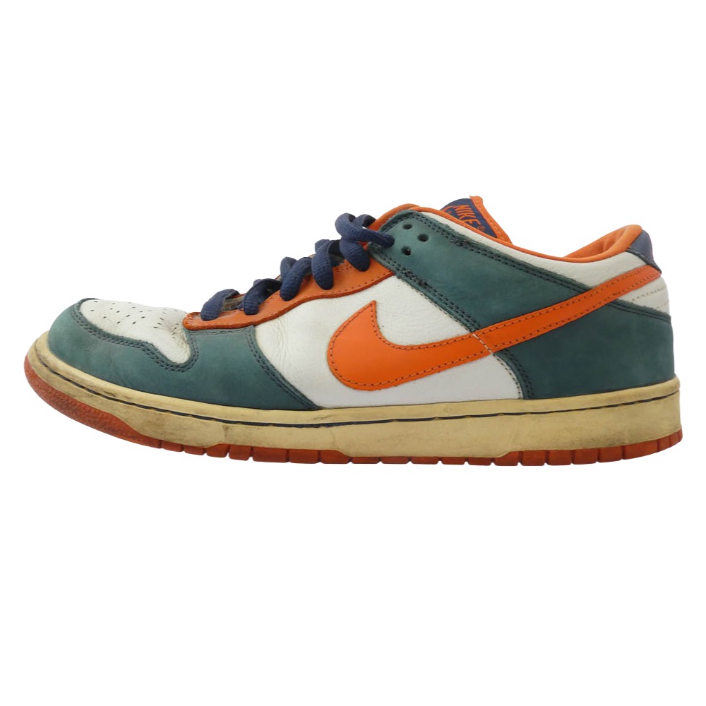 NIKE ナイキ 304292-184 SB Dunk Low Broncos ダンク ファースト ブロンコス スニーカー 緑であること系 オレンジ色系 28.5糎  メンズ【中古】