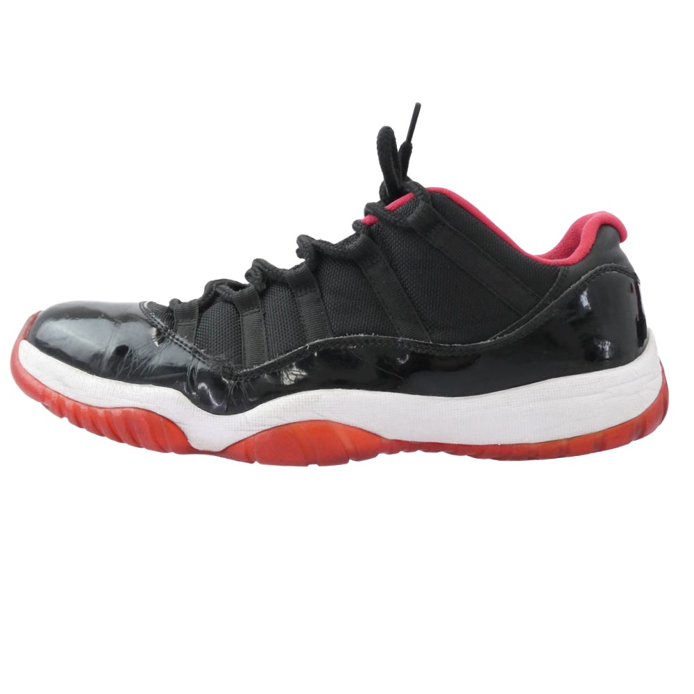 NIKE ナイキ 528895-012 AIR JORDAN 11 RETRO LOW BRED エア ジョーダン レトロ ロー ブレッド スニーカー ブラック系 レッド系 29cm メンズ【中古】