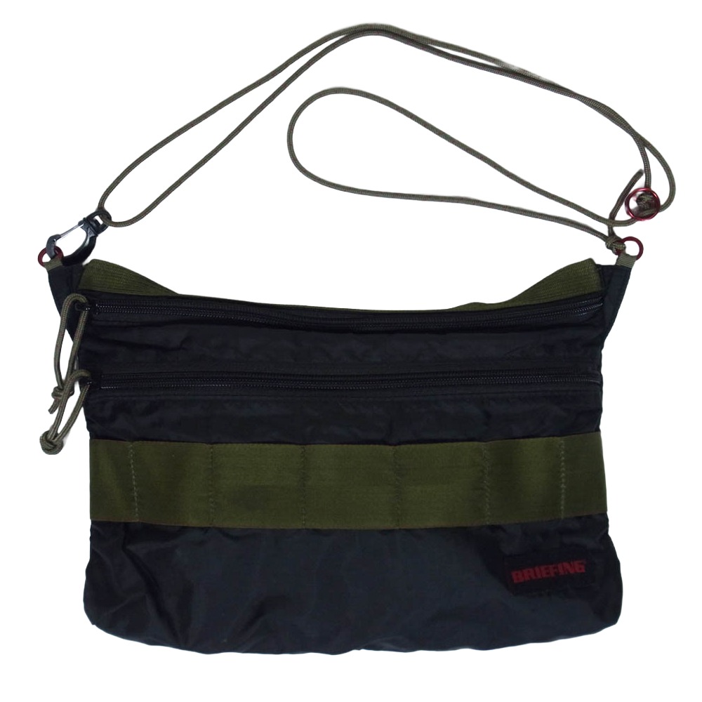 BRIEFING ブリーフィング SACOCHE M SL PACKABLE サコッシュ リップストップ ショルダーバッグ ブラック系 メンズ【中古】