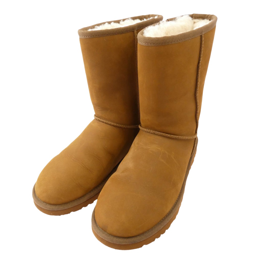 UGG アグ 1008558 M CLASSIC SHORT DECO クラシック ショートデコ ムートン ブーツ ブラウン系 26cm メンズ【中古】