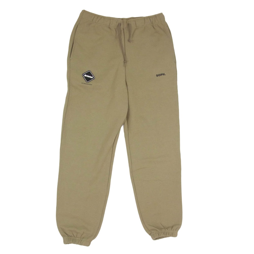 F.C.R.B. エフシーアールビー FCRB-220058 EMBLEM SWEAT PANTS 象徴 スウェットパンツ カーキ系 S 【御前上等美品】 メンズ【古着】【中古】