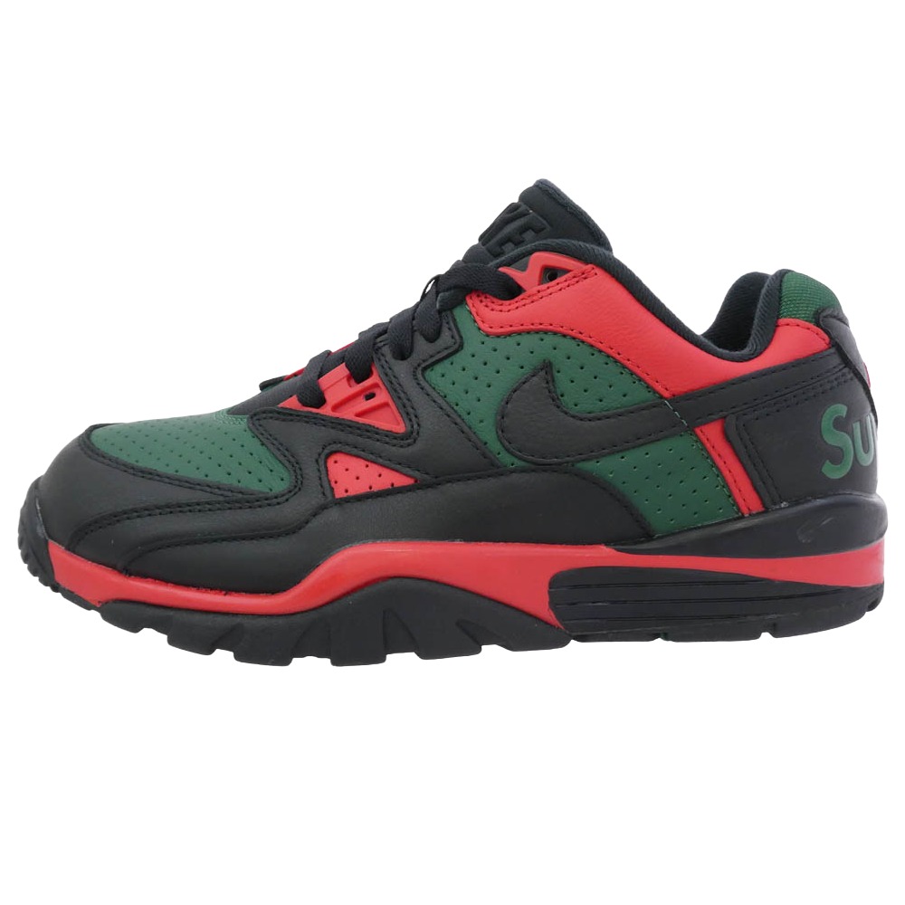 Supreme シュプリーム 21AW CJ5291-001 × Nike Air Cross Trainer 3 Low ナイキ エアクロストレーナー3 置き目 撥ねのけるスニーカー 黒いこと 黒いこと系 赤いこと系 緑であること系 27珊 【新古品】【未当て嵌める】 メンズ【中古】