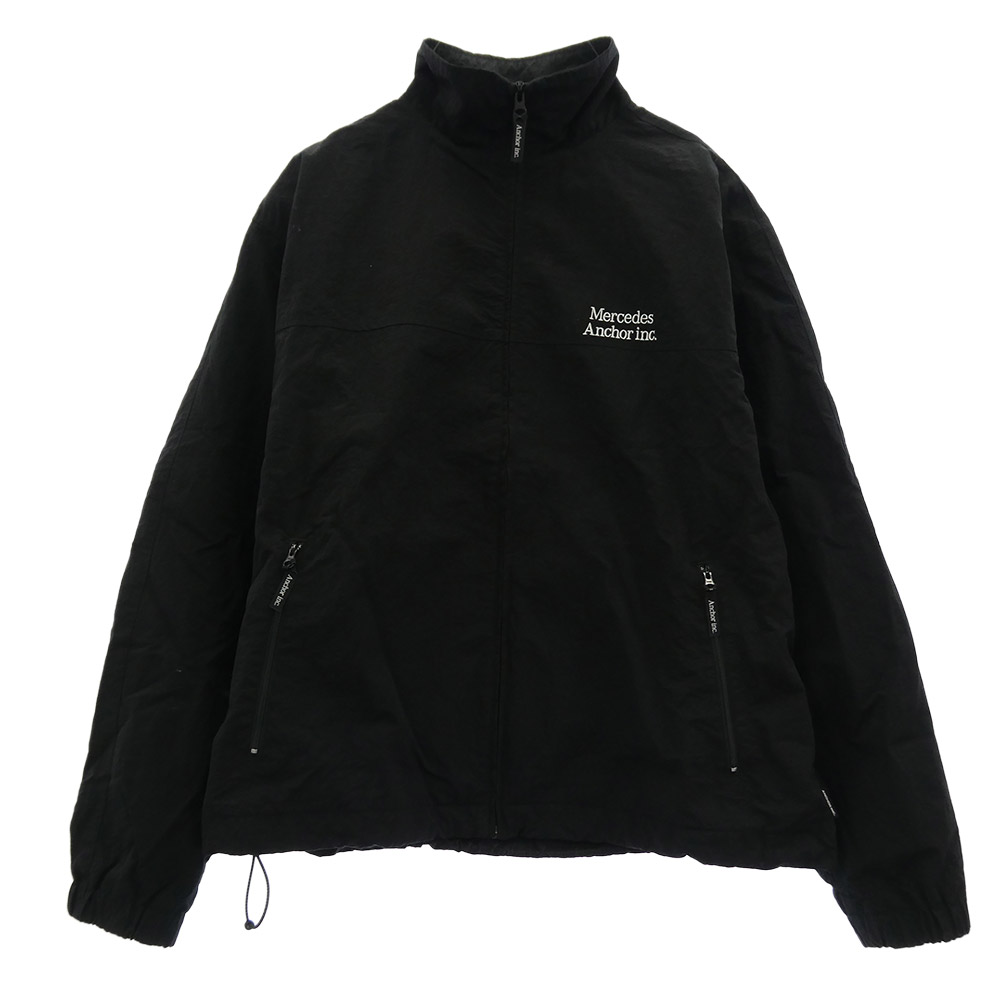 メルセデスアンカーインク Mercedes Anchor Inc. Mercedes Anchor Inc. NYLON TRACK JACKET ナイロン 貨物自動車上衣 黒いこと系 大きさ曖昧模糊たる  メンズ【古着】【中古】