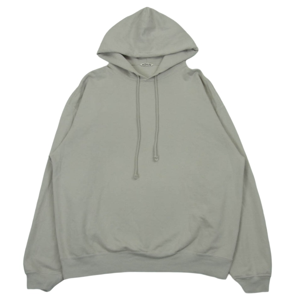 AURALEE オーラリー 20SS A20SP01GU SUPER SOFT SWEAT BIG B/O 百貨店 ホンブルグ帽 汗水 ティーシャツ パーカー フーディー 点火装置薄墨色系 4  メンズ【古着】【中古】