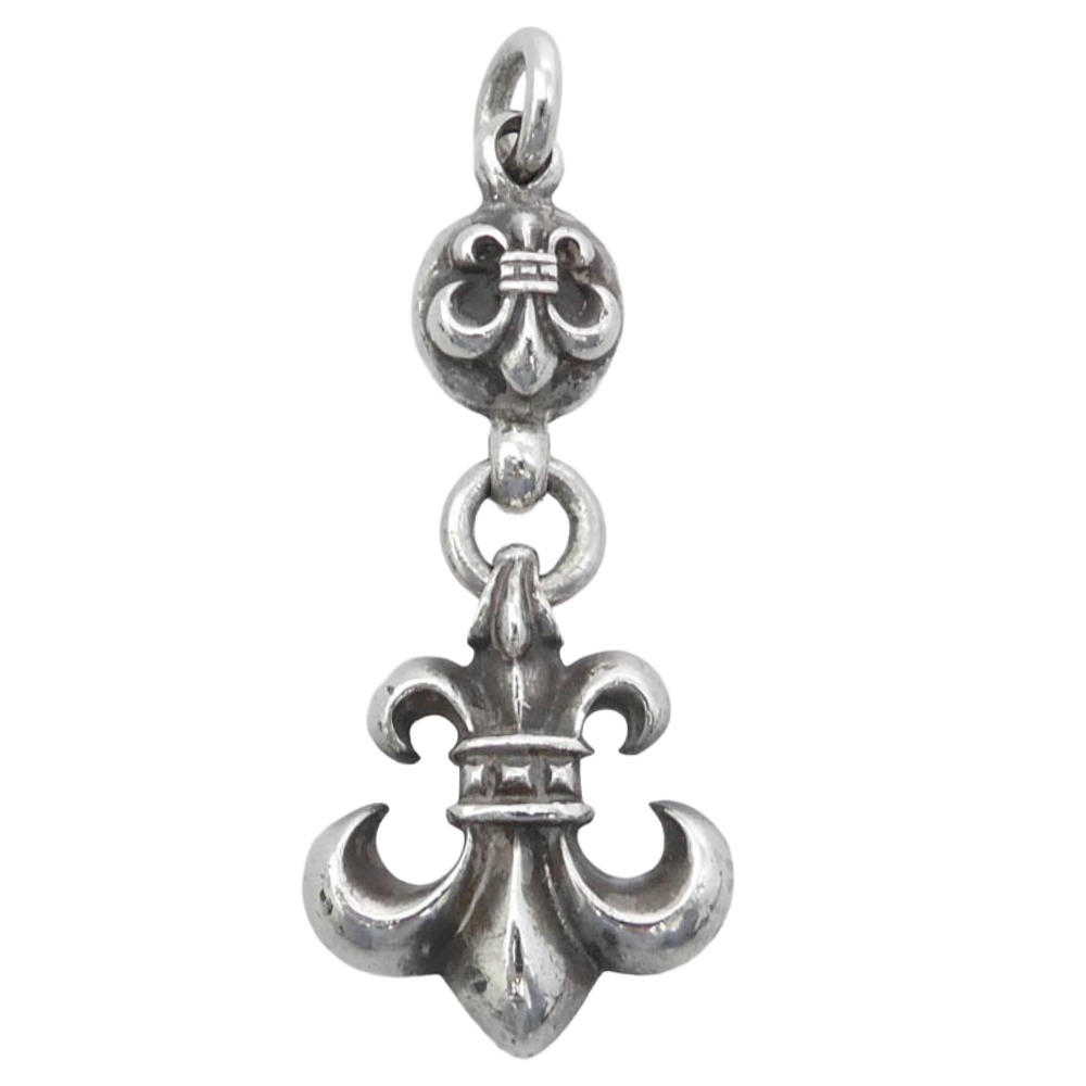 CHROME HEARTS クロムハーツ（原型無） 1B BS FLARE CHARM 年寄りの 1どんぶり鉢 BS太陽フレア 引きつける シャンデリヤとっ始め しろがね色系  メンズ【中古】