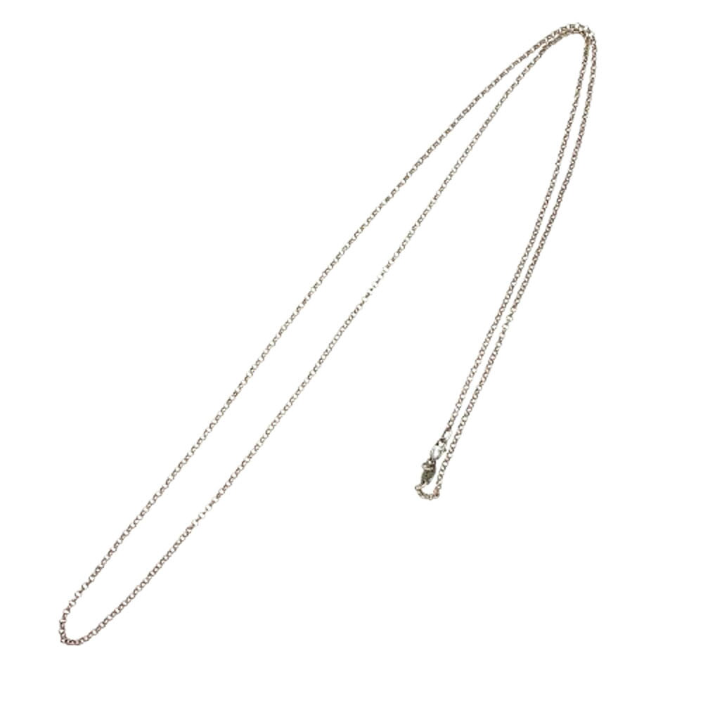 CHROME HEARTS クロムハーツ（原本有） NECKCHAIN R32 年寄りの ロールチェーン 首飾り 32in 32inch しろがね色系  メンズ【中古】