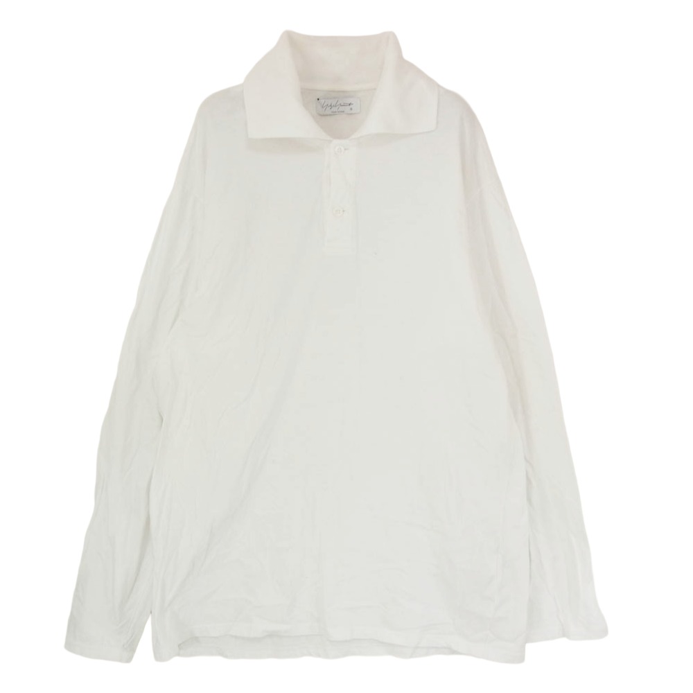 Yohji Yamamoto POUR HOMME ヨウジヤマモトプールオム 24SS HS-T65-096 綿織物 ロング捩り 長袖 スポーツシャツ 白いこと系 3  メンズ【古着】【中古】