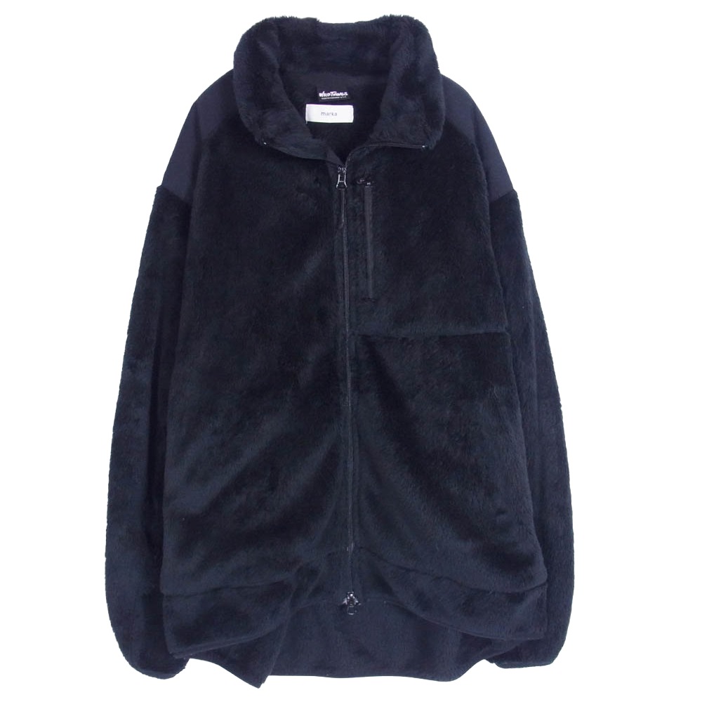 marka 目じるし M21C-21BL02C × WILDTHINGS ワイルドシングス PCU FLEECE JACKET POLARTEC ポーラテック フリース 上衣 黒いこと系 3  メンズ【古着】【中古】